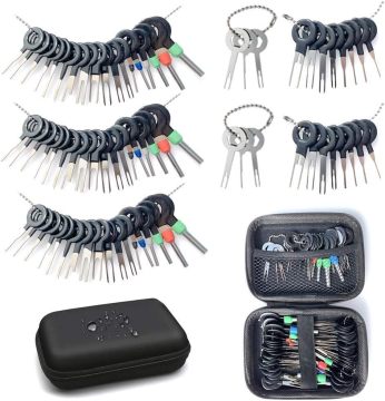 76pcs Anschluss -Ejektor -Kit: Pin -Extraktionswerkzeug für elektrische Kabelverbinder eingestellt