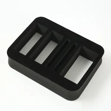 Custom Size Shape Velvet Packing Foam Inserts - Die Cut EVA Foam Flocking