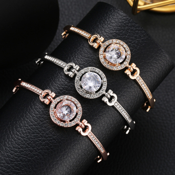 WJ-10124 สร้อยข้อมือ Diamond Crystal Diamond