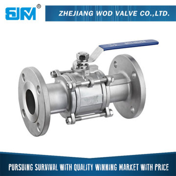 1inch 2inch 4inch manual 3-pc flange type ball valve PN40