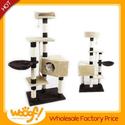 Hot selling pet cat products high quality deluxe cat tree