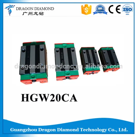 Hiwin Linear bearing guide rail slider block for cnc router machine HGW20CA