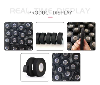 Black Fabric Fleece Cloth for Automotive Loom Wiring Harness Tape