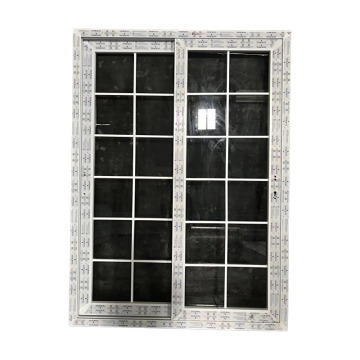 โรงงานจีนคุณภาพสูงราคาถูก upvc การออกแบบเตาย่างหน้าต่างบานเลื่อน