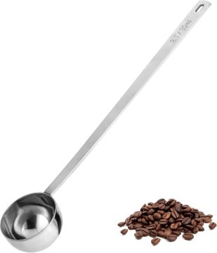 Manico lungo 8,5 pollici di misurazione del cucchiaio per caffè ed espresso