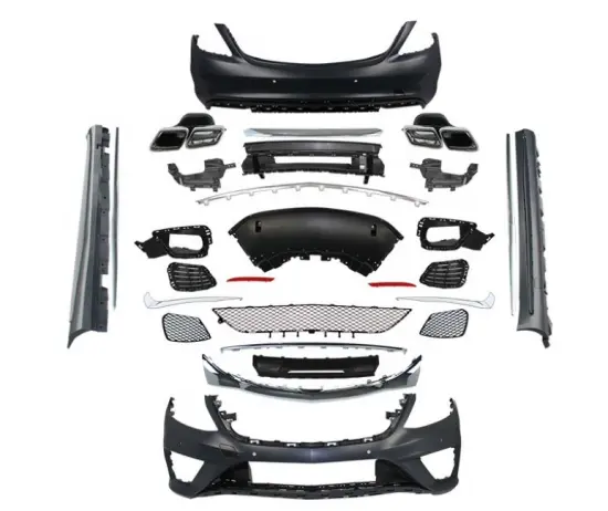 2014-2017 Mercedes-Benz S-Class S63 W222 Front Rear Bumper and Grille Upgrade Kit