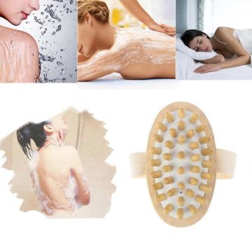 Bath Brush Hemu Soft Bead Bristles Bath Brush Round Head Brush With Bathing Massage Back Beads Handleless Oil Essential Hem I6C8