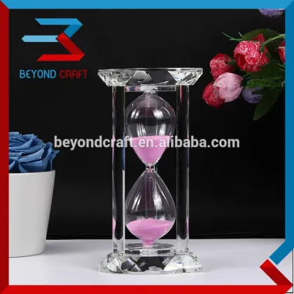 15 minutes crystal hourglasses for wedding giveaway gifts