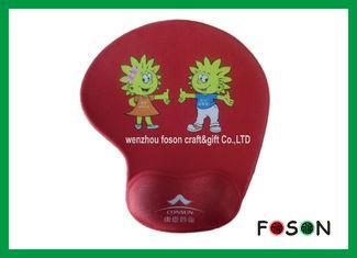 Customized Red Silicone Mouse Pad wrist support With Nontox
