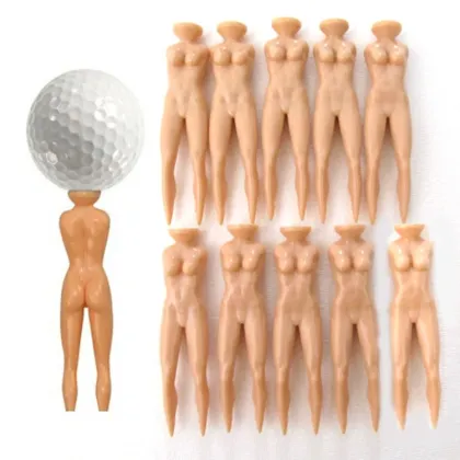 Factory Price 76MM Nude Lady Model Plastic Golf Tee Funny Golf Pin-up Tees Joke Nude Sexy Lady Tees Golf Ball Holder