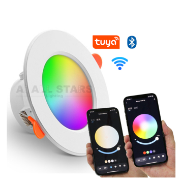 Smart RGB Dimmable LED Downlight con Alexa y Tuya App Control