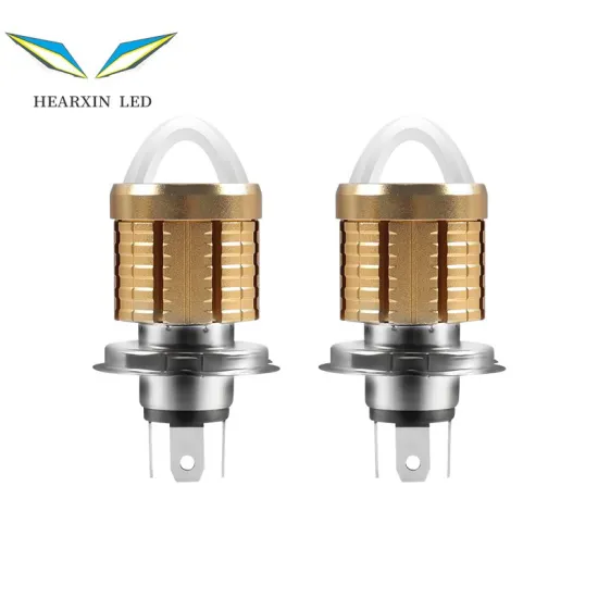 Offroad H4 LED Bulb H7 P15D BA20D Dual Color Driving Headlight for Motorcycle