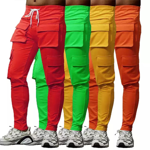 Orange Men's Jogger Pants Wholesale