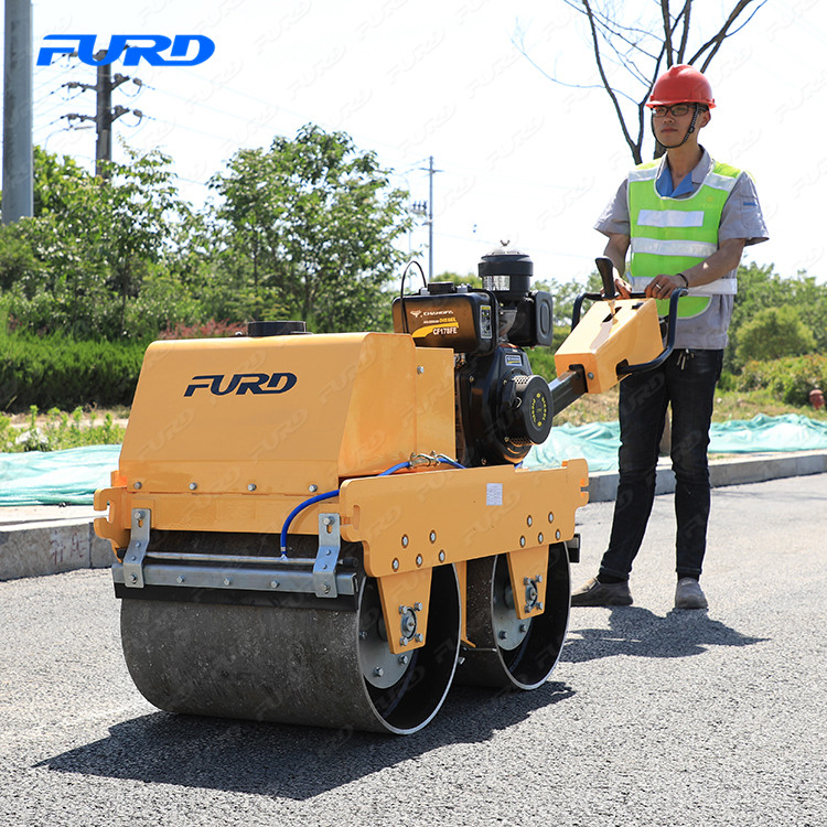 Caminhe atrás do rolo vibratório de toca suave duplo para venda