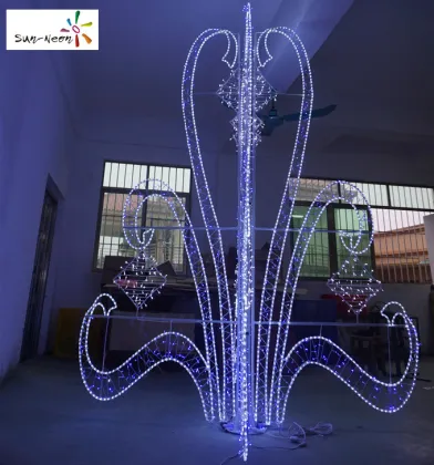 Beautiful purple led christmas motif light christmas rope led motif light