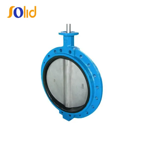 Good Seal Performance GG25 / GGG40 / GGG50 Body Single Flanged Butterfly Valve