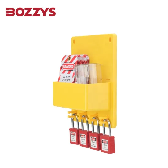 OEM Compact Lockout Station with 4 Positions for Industrial Lockout-Tagout