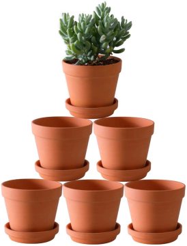 5 fioriera in ceramica di argilla da 1/2 pollice