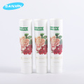 cosmetic plastic packaging collasible body lotion tube