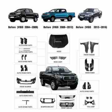 Hilux VIGO Actualización Hilux Rocco 2012-2018 Kit de carrocería para accesorios 4x4