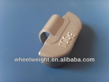 Pb clip-on wheel balance weight