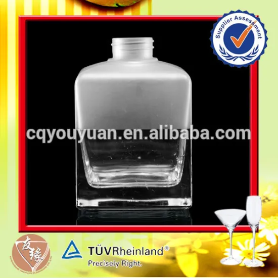 250ml volume square french parfum bottle glass