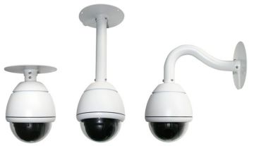 Dust Proof 360 Degrees Pan High Speed Dome Camera Security Systems 128 Esets, 540 Tvl