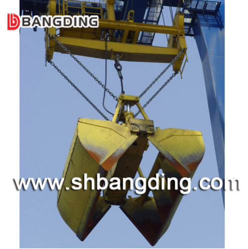 12cbm electro clamshell hydraulic grab for ship crane to discharge bulk cargo