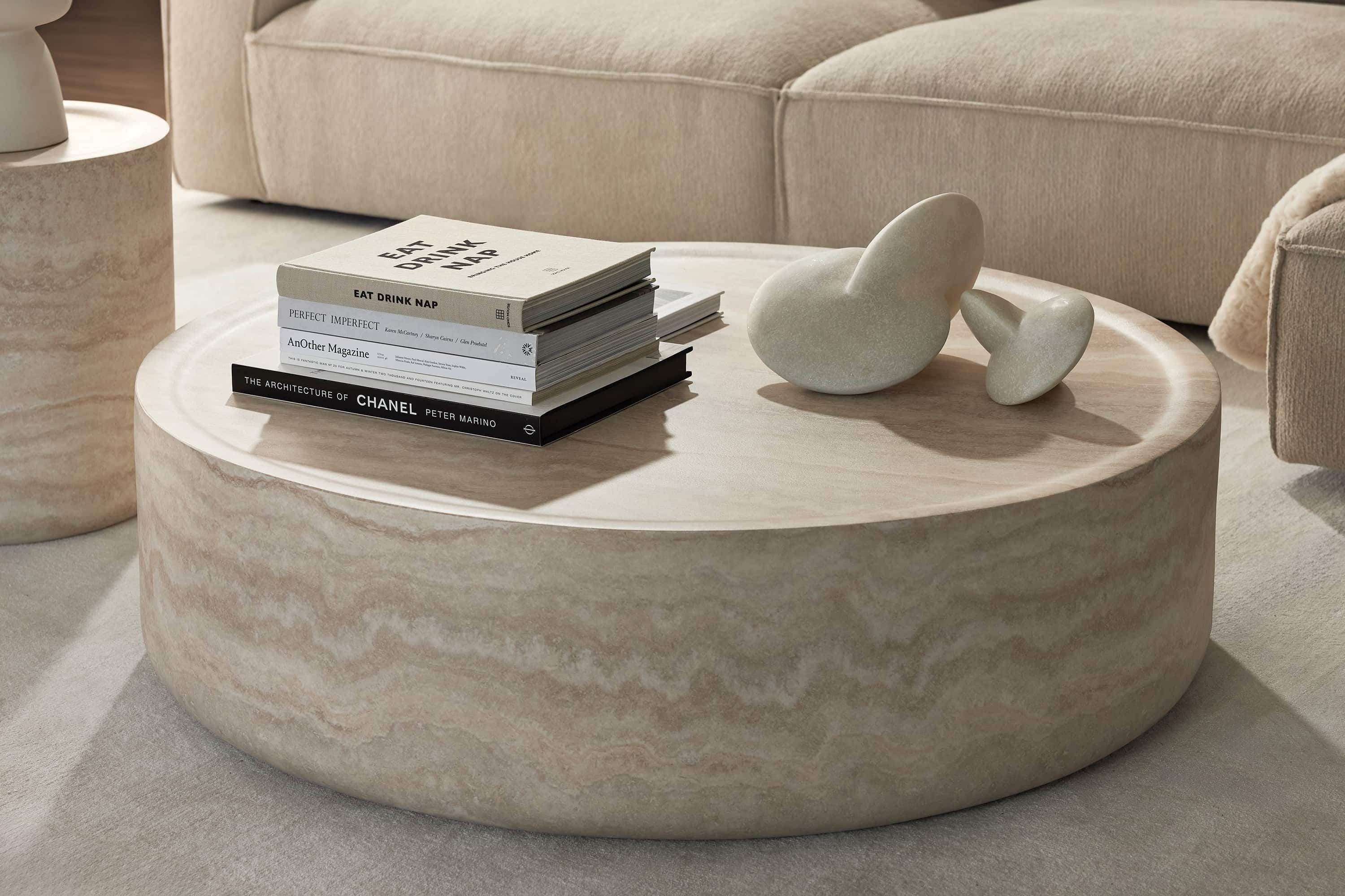 Italian Modern Round Coffee Table