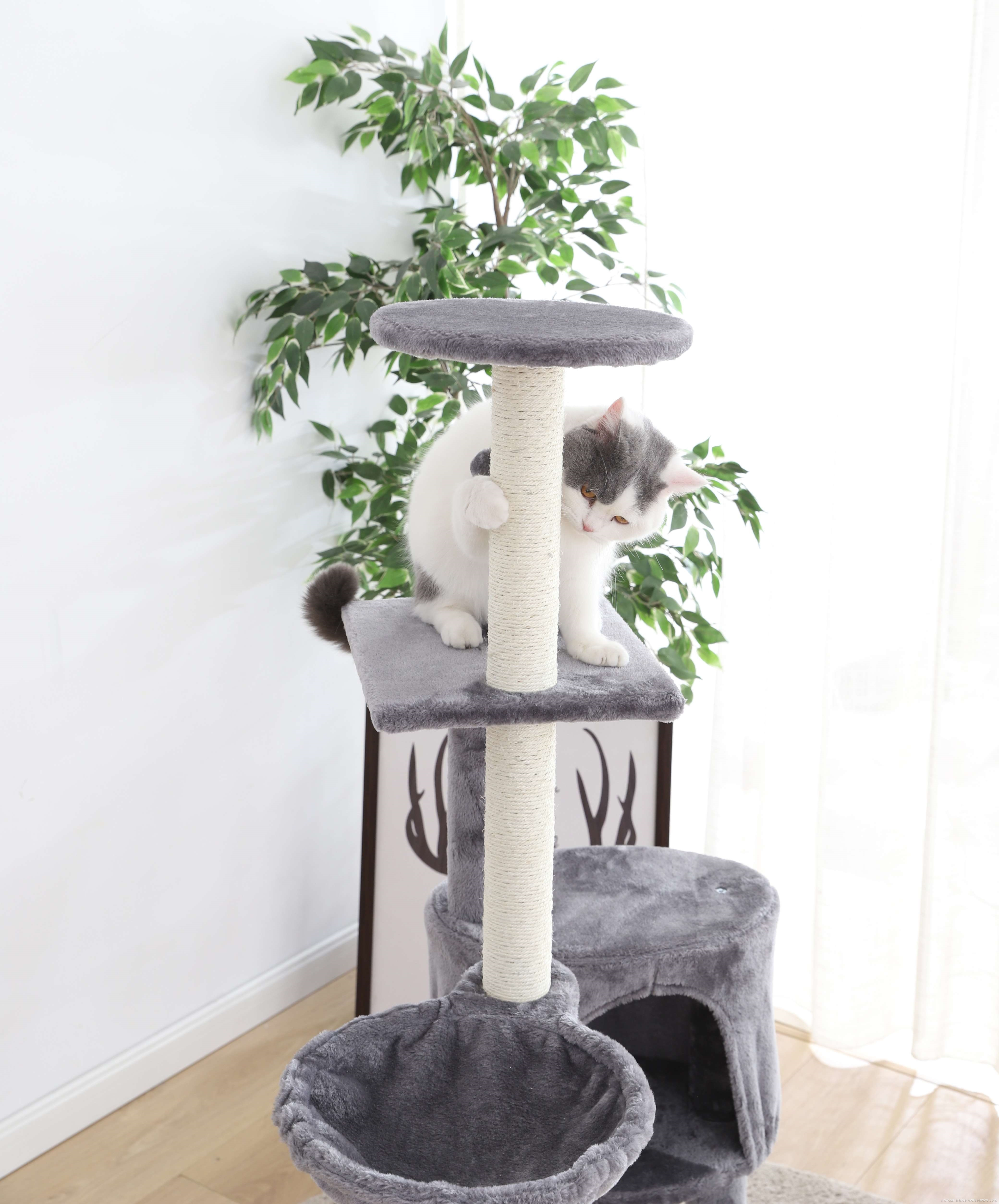 Eco Friendly Soft Net Fabric Large Cat Tree