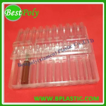 Custom pill blister pack, plastic blister tray for medical ampoules