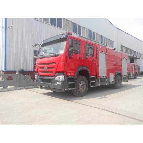 6T water foam tank emergency rescue fire truck