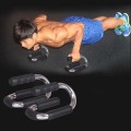 Dra upp fitness S-formad svart push-up bar