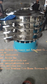 circular rotary vibrating screener for water-absorbing resin