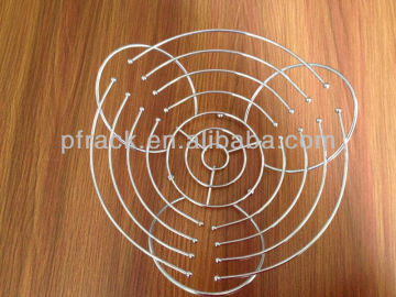 PF-FB01 stainless steel metal fruit basket with net cover