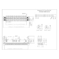 2,54 mm Ejector/Latch Header -Stecker 90 ° Doppelschicht