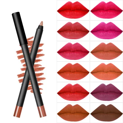 Wholesale Custom Logo Matte Waterproof Deep Brown Lip Liner
