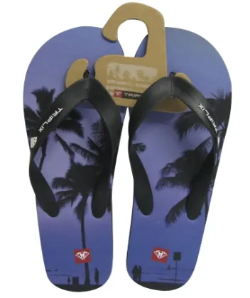Fahion Beach PE Flip Flops Rubber Slipper For Men