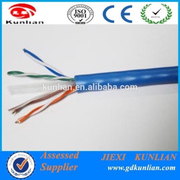 Indoor Cat6 UTP Lan Cable 23AWG CCA Conductor PVC Jacket /utp cable cat6