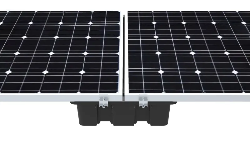 Solar Panel Mounting System for Flat Roofs