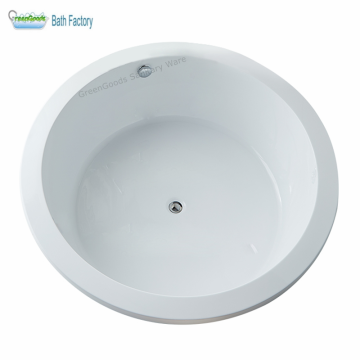Huge Circle Acrylic Bathtub with Waterfall for Saudi Arabia