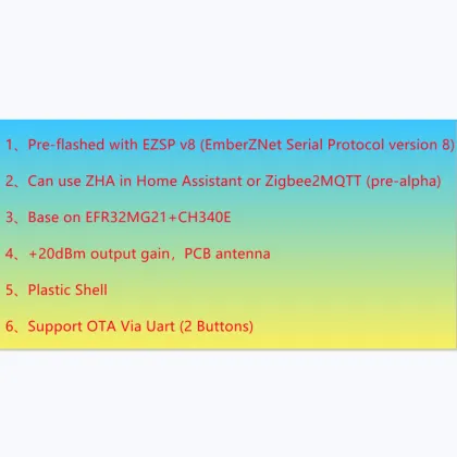Silicon Labs EFR32MG21 Zigbee 3.0 Universal Gateway USB Dongle - ZB-GW04-NCP