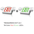 BI-COLOR LED emergency light combo with exit sign