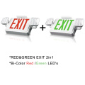 Combo a LED di emergenza a LED a due colori con segno di uscita