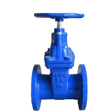 Factory Direct Ductile Iron Flange Type Gate Valve PN16 Non-Rising Stem with Handle Wheel