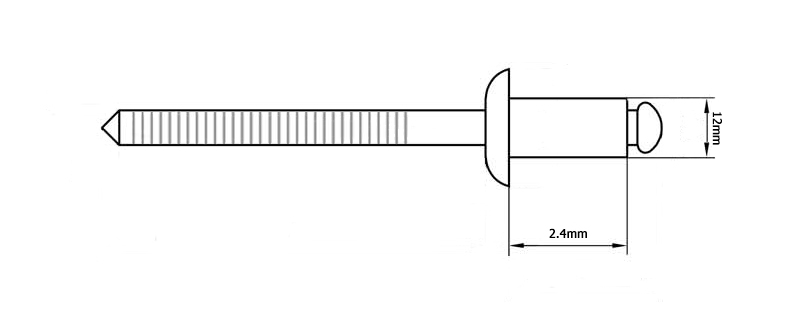 Rivets à l'aveugle de la tête de tête de haute qualité en acier inoxydable de haute qualité