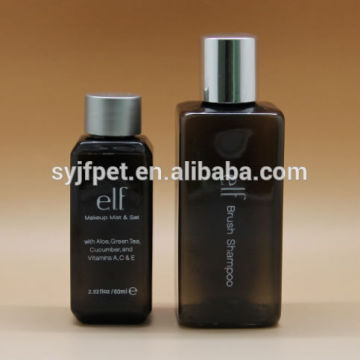 cosmetic black square bottles
