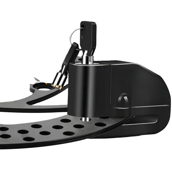 Anti-Theft Wheel Lock with Brake Security Alarm for Scooters and Bicycles