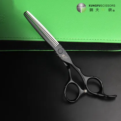 Professional KUNGFU Haircut Salon Thinning Scissors 440C Steel Hair Cutting Shear