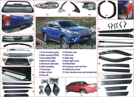 auto parts for toyota HILUX revo